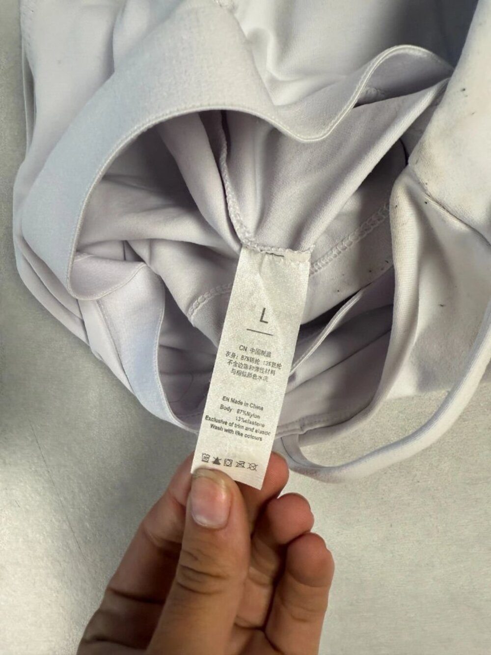 WORN Lemedy Womens Spaghetti Straps Padded White Sports Bra Top Size L - Picture 5 of 5